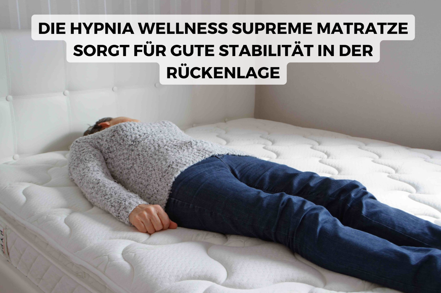 Hypnia wellness supreme in der rueckenlage